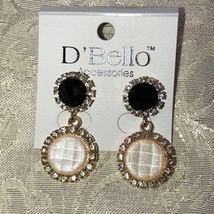 De Bello Earrings New with Crystals